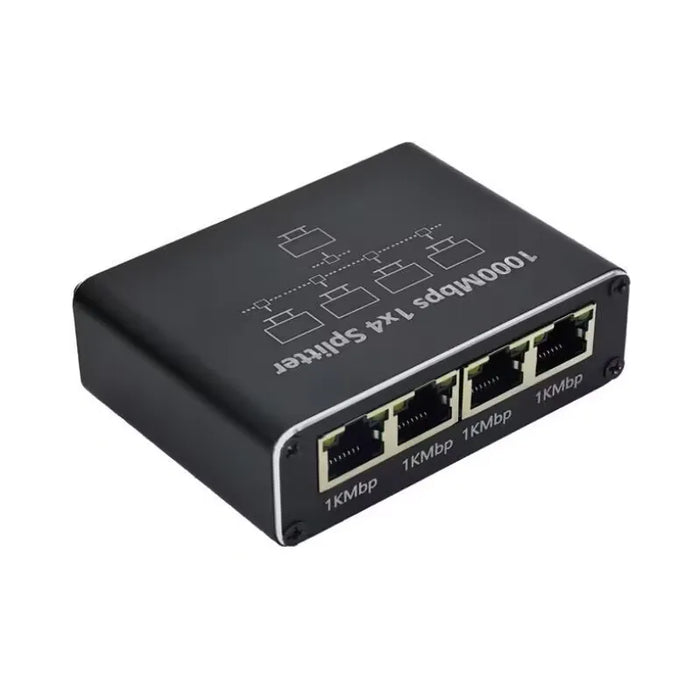 1 to 4 RJ45 Gigabit Ethernet Splitter Adapter