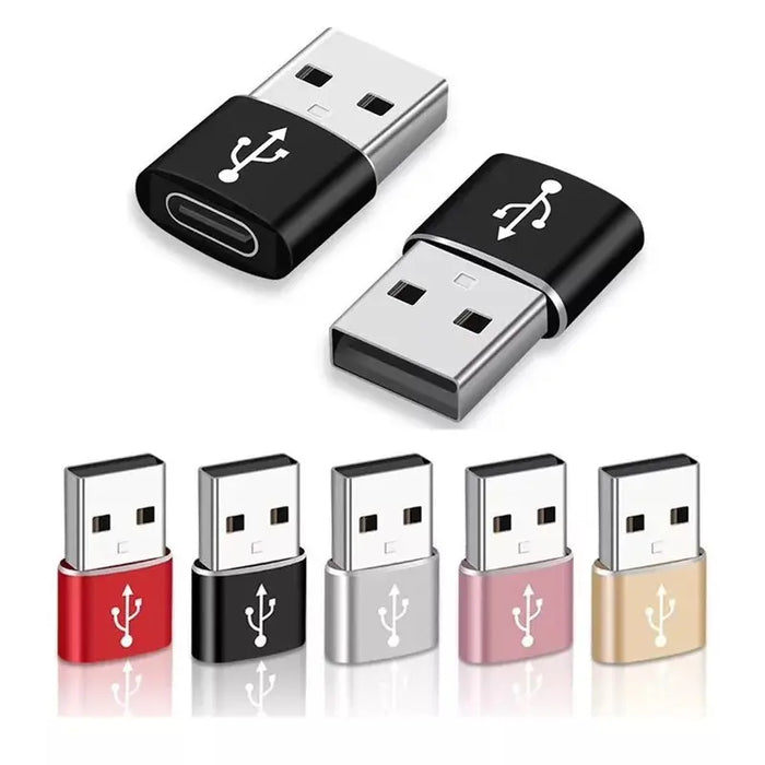 USB Type-C Female to USB 2.0 Male Adapter – Charge & Sync Connector